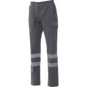 Pánské kalhoty PAYPER WORKER SUMMER REFLEX 001709-0067 / Letní reflexní kalhoty do pasu - smoke XXXL