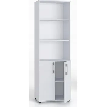 Knihovna Kancelářský regál na knihy a šanony G 80 II 2D bílý
