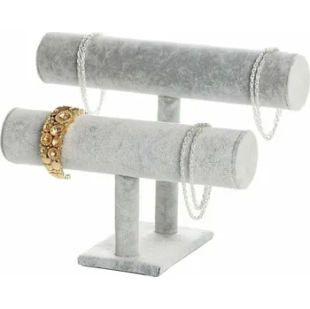 Šperkovnice APT Stojan na šperky AG545D ŠEDÝ VÁLEČEK