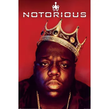 Obraz Plakát Biggie Notorious Crown bez rámu 61 x 91,5 cm