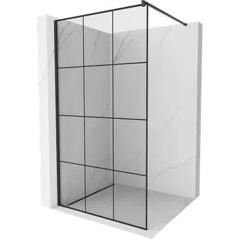 Mexen Kioto sprchová stěna Walk-in 100 x 200 cm, černá mřížka 8 mm, černá - 800-100-101-70-77 Sprchové stěny
