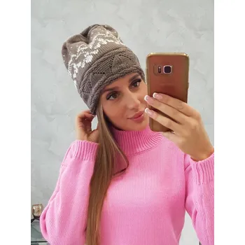 Čepice Dámská čepice Kira K374 cappuccino, VELIKOST UNI