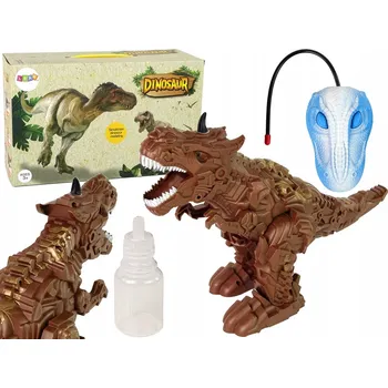 Figurka Dinosaurus na Dálkové Ovládání s Parní Funkcí - Hnědý
