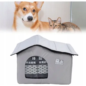 Chladicí domek pro kočky, letní chladicí domek pro domácí mazlíčky s oxfordskou látkou proti kousání