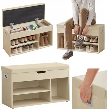 Botník Botník Songmics 80 x 44 x 30 cm, béžové odstíny