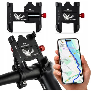 DRŽÁK NA TELEFON NA KOLO HLINÍKOVÝ SILNÝ NA KOLO KOLOBĚŽKU NASTAVITELNÝ 360°