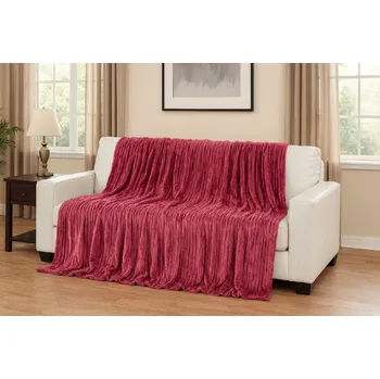 deka Mikroplyšová deka 150 x 220 cm Simple - Růžová