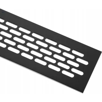 Větrací mřížka Leba Ventilační mřížka 60x245 mm černá