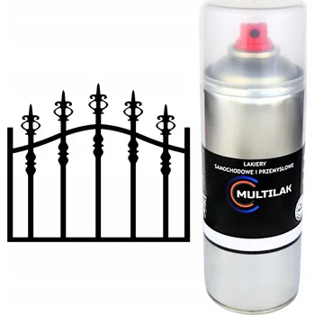 Barva ve spreji Profesionální lesklý antikorozní sprej na ocel, kov a plech RAL 9005