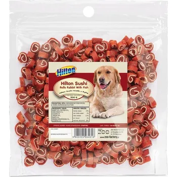 Pamlsek pro psa Hilton Sushi Králík s Rybou Psí Pamlsek 500g
