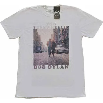 Pánská móda Bob Dylan tričko, The Freewheelin' White, pánské M