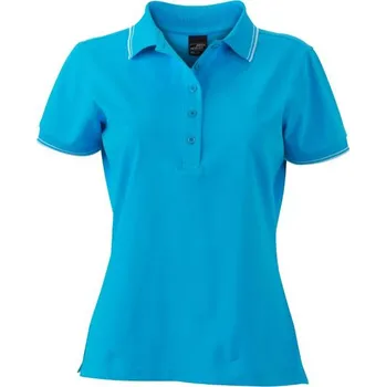 Dámská košile DAIBER JN 985 / Dámská polokošile - turquoise/white M