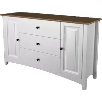 Komoda Interier-Stejskal | Komoda Castello Soft masiv borovice S25 - Castello dekory Olše tmavá