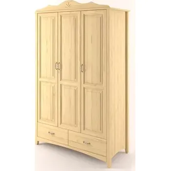 Šatní skříň Interier-Stejskal | Šatní skřín Castello masiv borovice S01 - Castello dekory Borovice bezbarvy lak