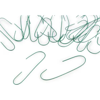 Vánoční dekorace Floristické háčky na vánoční ozdoby a tvoření 100 ks zelená