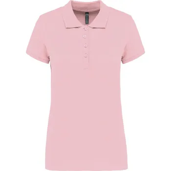 Dámské tričko KARIBAN VINTAGE K255 / Dámská piqué polokošile s krátkým rukávem - pale pink XS