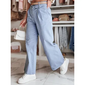 Dámské džíny Dámské džíny wide leg MOBISKA Dstreet UY2617 Barva: Modrá - světle, Velikost: L