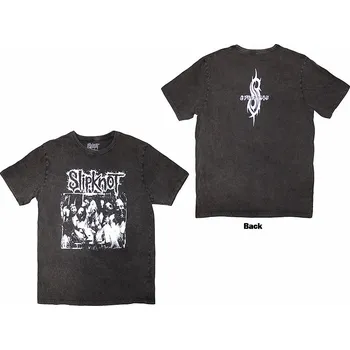 Pánská móda Slipknot tričko, Album Splatter Stone Wash BP Charcoal Grey, pánské XL