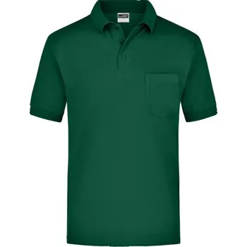 Pánská košile DAIBER JN 26 / Pánská polokošile s náprsní kapsou - dark green XL