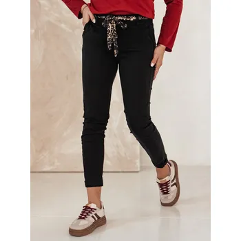 Dámské džíny Dámské džíny s páskem CHARMYOU Dstreet UY2269 Barva: Černá, Velikost: S
