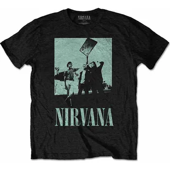 Pánské tričko Nirvana tričko, Dips Black, pánské XL