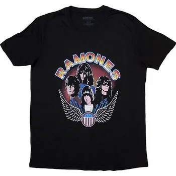 Dámské tričko Ramones tričko, Vintage Wings Photo Black, dámské L