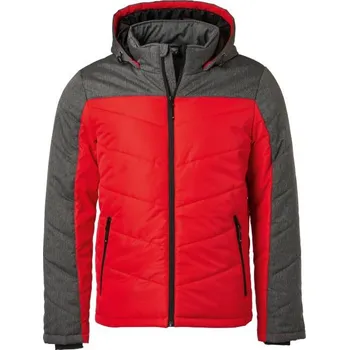 Pánské oblečení DAIBER JN 1134 / Pánská zimní bunda - red/anthracithe melange XXL
