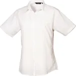 PREMIER PR 302 / Dámská popelínová košile s krátkým rukávem - white XXL