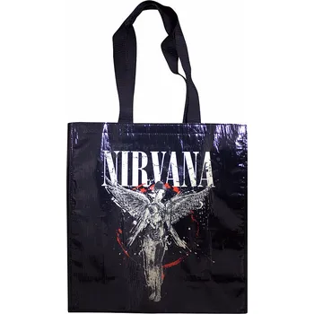 Nákupní taška Nirvana nákupní taška Eco PES 40x38x15 cm/120g, In Utero Black