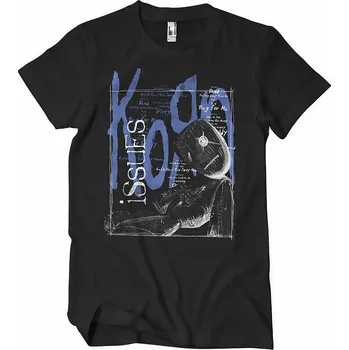 Pánské tričko Korn tričko, Issues Tracklist Black, pánské XL