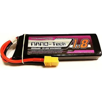 Li-pol baterie 1800mAh 3S 25C (50C) Bighobby-NANO Tech