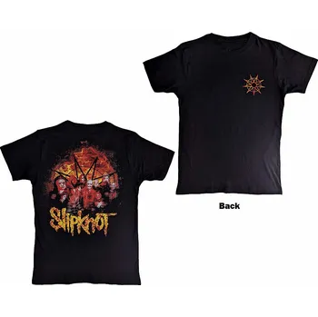 Pánská móda Slipknot tričko, The End So Far Flame Logo BP Black, pánské M