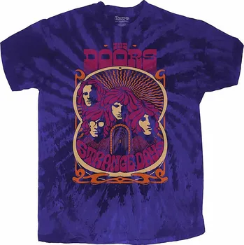 Pánské tričko The Doors tričko, Strange Days Dye Wash Blue, dětské XS velikost XS (1-2 roky)