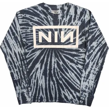 Nine Inch Nails tričko dlouhý rukáv, Logo Wash Blue, pánské L