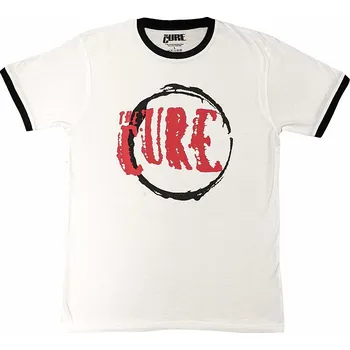 Pánské tričko The Cure tričko, Circle Logo Ringer Eco White, pánské XXL