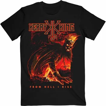 Pánské tričko Kerry King tričko, From Hell I Rise Hell King Black, pánské M