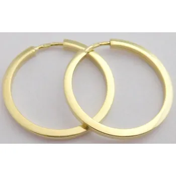 Náušnice Klenoty Budín Hladké zlaté kruhy (hranaté) o průměru 18mm 585/1,11gr 231040853 (Klenoty Budín Hladké zlaté kruhy (hranaté) o průměru 18mm 585/1,11gr 231040853)