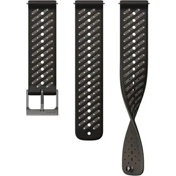 Řemínek na hodinky Silikonový řemínek Suunto 22 ATH8 SILICONE STRAP S+M UNI Černá