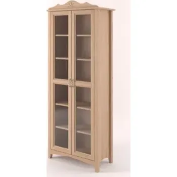Knihovna Interier-Stejskal | Vitrína Castello masiv dub D09A - Castello dekory Dub rustikal