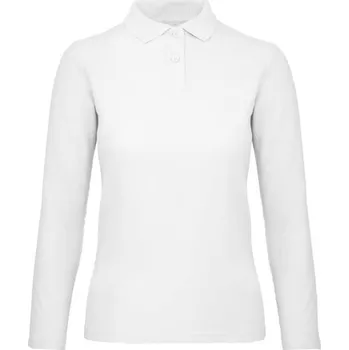 Dámská košile B&C ID001 LSL / Dámská polokošile s dlouhým rukávem - white S