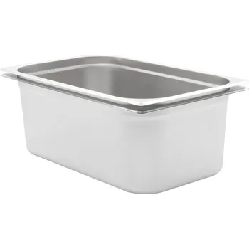 Noční stolek vidaXL Gastronádoby 2 ks GN 1/1 200 mm nerezová ocel [50883]