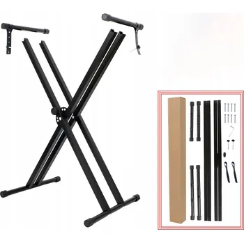 Stativ STATIV PRO KLÁVESY STOJAN ZESÍLENÝ DVOJITÝ NASTAVITELNÝ