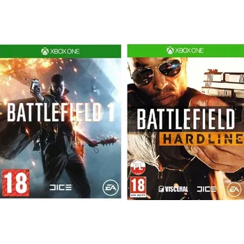 Hra pro Xbox One Battlefield 1 + Battlefield HARDLINE Zestaw 2 gier Xbox One krabicová verze