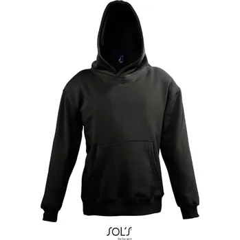 Chlapecká mikina SOL´S SLAM / Dětská mikina s kapucí - black 118-128