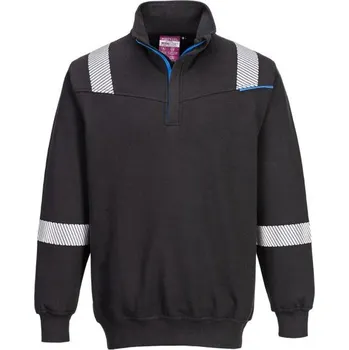 Pánská mikina PortWest | WX3 FR Modeflame mikina - Black / XXL / 2XL / černá