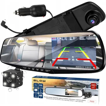 IP kamera DVOUKAMEROVÝ ZÁZNAMOVÝ ZAŘÍZENÍ DO AUTA BLOW F600 FULL HD 140° DETEKCE POHYBU