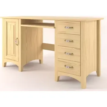 Jednací stůl Interier-Stejskal | Kancelářský stůl Castello masiv borovice S32 - Castello dekory Bílá patina