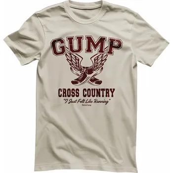 Pánské tričko Forrest Gump tričko, Cross Country Khaki, pánské L