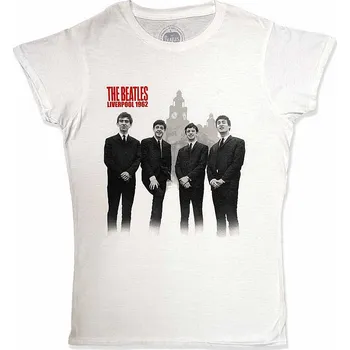 Dámské tričko The Beatles tričko, In Liverpool Girly White, dámské S