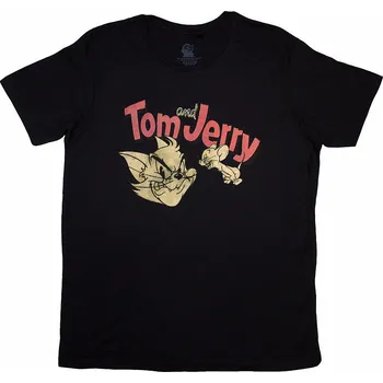 Pánské tričko Tom &amp; Jerry tričko, Retro Black, pánské M
